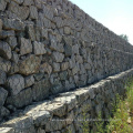 pared de malla de alambre de gabion galvanizado con recubrimiento de PVC